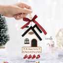3 x House Warming Gifts New Home - WOXAFO New Home Ornament 2025, Best Housewarming Gifts 2025, Wooden First Christmas Ornament 2025 for Couple Men Women (2025)
