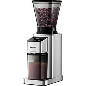 SHARDOR Professional Conical Burr Coffee Grinder, Coffee Bean Grinder with 48 Grind Settings for Espresso, Drip & French Press, Upgraded Anti-Static Technology, Precision Timer, Stainless Steel