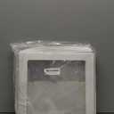 Baby Boxes with 4 PCS Letters for Baby Shower White Clear Balloon Box Blocks Gender Reveal Decorations and Birthday Party (White)