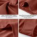 Eiggam Tummy Control Underwear Soft High Waisted Underwear Full Coverage Briefs Breathable Postpartum Cotton Womens Panties (M)