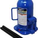 K Tool International XD63221 20 Ton Hydraulic Bottle Jack for Garages, Repair Shops, and DIY, 44,000 lbs. Capacity, Lift Range 9.6"-16.65", Heavy Duty Steel, Load-limiting/Bypass Valves, Blue