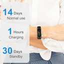 Zeacool Fitness Tracker with 24/7 Heart Rate, Blood Oxygen Blood Pressure Sleep Monitor, Activity Trackers 5 ATM Waterproof,Step Calorie Counter Pedometer Health Smart Watch for Women Men (Blac