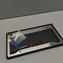 2PCS Bling License Plate Frames, Sparkly Rhinestone License Plate Cover for Women, Stainless Steel Glitter Crystal Diamond License Plate Holder, Universal Car Accessories (Red)