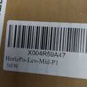 1 Pack 35"x3"x3" Horizontal Aluminum Deck Railing Post, Level Middle Post, Black Textured Powder-Coat Finish Horizontal Rail System for Outdoor Decks, Porches & Balconies