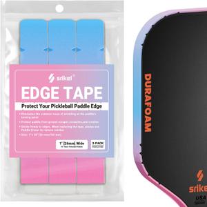 Pickleball Edge Guard Tape  Pickle Ball Paddle Edge Protection Tape 3 Pack, Paddle Head Edge Guard for 12MM to 20MM Rackets, Fits Perfectly Curved Edge, Easy Application, No Wrinkling (purple gradient)
