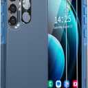 ANTSHARE for Samsung Galaxy S24 Plus Case, Samsung S24 Plus Case with [2X Tempered Glass Screen Protector+1X Camera Lens Protector], Dual Layer Shockproof for S24 Plus Phone Case 6.7-Dark Blue