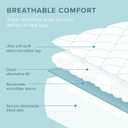 Bare Home Twin XL Quilted Mattress Pad - Twin Extra Long - Soft Mattress Topper - College Dorm Room Essentials - Easily Washable & Comfortable - Fitted Cover - Up to 15 Inches Deep (Twin XL, White)