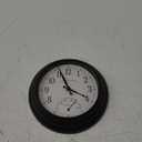 La Crosse Clock 433-3020B 8-inch Indoor/Outdoor Colby Wall Clock with Temperature