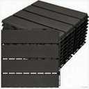 9PCS Interlocking Plastic Patio Deck Tiles, 12" x 12" Outdoor Interlocking Flooring Tiles Plastic Decking Tiles DIY Square Waterproof Floor Tile for Garden Balcony Porch Backyard