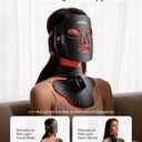 Red Light Therapy for Face and Neck, 4 Modes Cordless Face Mask Light Therapy with Neck Masks, 850nm Infrared & Red Light Mask, 2000mAh Rechargeable Light Therapy Skin Care At Home (680 Beads)