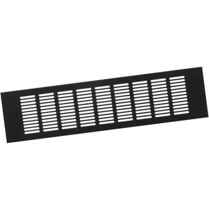 3x14'' Aluminum Louvered Ventilation Grille Air Vent - Bronze (Almost Black) Square Vent Cover Grille (400x100mm)