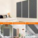 4 Pack Window Insulation for Winter, Fit Max Size 24''X36'', Durable Oxford Fabric and Cotton Filling Window Curtains for Warm Winter, Gray