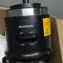 Food Chopper, 4 Cup Mini and Fast Food Processor, Electric Meat Grinder with 2 Speed, 4 Stainless Steel Blades, and Whisk, 400W Power for Chopping, Mixing, Emulsifying, Puree and Whisking, BPA-Free