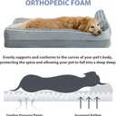 BFPETHOME Orthopedic Dog Beds for Large Dogs-Waterproof Sofa Dog Bed with Removable Washable Cover, Big Pet Bed with Waterproof Lining and Nonskid Bottom,Pet Bed for Large Dogs