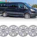 OPKOURE Hubcap Wheel Covers for 2015-2025 Ford Transit 150 250 350 350HD ABS Hubcap Replacement Set of 4, 16 inch Sliver