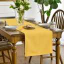 2 x Artoid Mode Yellow Table Runner, Seasonal Summer Fall Washable Kitchen Dining Table Decoration for Home Party Decor 13x72 Inch
