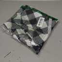 Waterproof Plaid Tablecloth Fabric - Round 50 Inch Classic Gingham Checker Table Cloth for Indoor/Outdoor Use - Buffalo Table Cover for Picnics, BBQs, and Parties