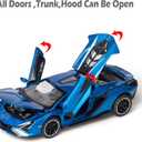Lambo Toy Car Sian FKP3 Die-Cast Car Model with Lights and Sound Pull Back Toy Car for Boys Age 3 4 5 6 + Year Old (Blue)