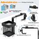 Poolside Cup Holders for Above Ground Pool Drink Holders Metal Square, Adjustable Pool Bar Above Ground Pool Accessories Fits 5" - 9" Square Top Only for Deck, Truck, Patio