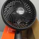 Honeywell Fan, Turbo Force Oscillating Table Fan with 3 Speeds, Air Circulator for Bedroom, Black, HT-906, Medium