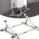 Mxclimate Roof Mounting Air Conditioner Bracket,Rooftop Support Bracket for Out Ductless Mini Split Condenser Heat Pumps & HVAC Systems,Universal,24000 Btu AC Units,Heavy Duty Support up to 330 Lbs