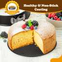 HIWARE 8 Inch Non-stick Springform Pan with Removable Bottom - Leakproof Cheesecake Pan