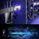 Wireless Routers Amplifier, WiFi Extender Internet Booster, Mesh Wi-Fi 80% Faster | Broader Than Ever, 1 Tap Setup, Support More Network Devices at Home