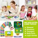 QUOKKA ABC Learning Flash Cards for Toddlers 1-3 Years - 120 Flashcards for Kids 2-4 in a Bag - Alphabet Numbers Letters Preschool Activities Ages 4-8 - Gift Speech Therapy Toys 1-3-5 yo