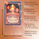 GOLD SEAL 1,000 Pcs Soft Trading Card Sleeves, Top Loading Clear Pockets for 2.5" x 3.5" Cards, Archival Safe, Premium Thickness 0.6mm Non-PVC Material (10 Packs of 100 Sleeves)