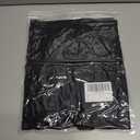 Summer Dresses for Women 2025 Casual V Neck Flutter Short Sleeve Mini Dress Beach T Shirt Sundress with Pockets (Black, L)