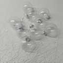 10-Pack Clear Plastic Ornaments, 80mm Clear Plastic Refillable Decorative Ball, 3.15 inch Christmas Fillable Balls for DIY Crafts, Christmas Tree Decoration, Wedding Party, Christmas House Decoration