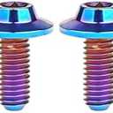 Wanyifa Titanium M5 M6 10 12 15 20 25 30 35mm Torx Head Bolt T25 T30 Screws for Bicycle Motorcycle Pack of 3(Burnt Blue, M6x15mm)