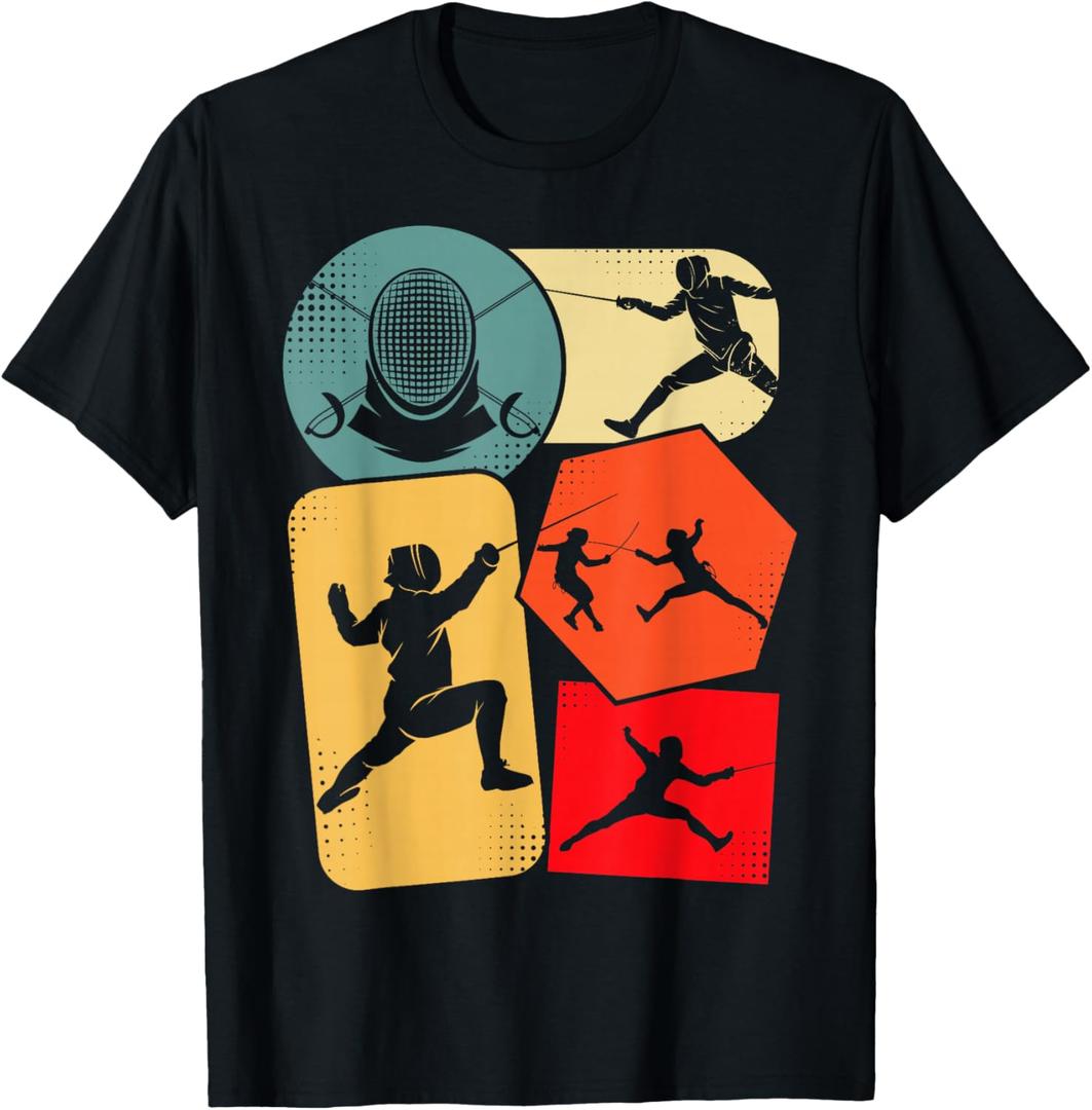 Fencing Fencer Epee Men Kids Boys T-Shirt, S
