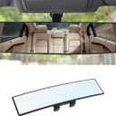 8sanlione Car Rearview Mirrors, Shock Resistant Interior Clip-on Panoramic Rear View Mirror for Car, Wide Viewing Range, 12 inch HD Universal Use for Cars, SUVs, Trucks, Vehicles (White)