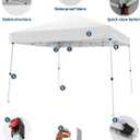 Canopy Tent, Garvee 12X12 FT Pop Up Canopy Outdoor Instant Tent Slant Legs with Carrying Bag, Portable Gazebo Shelter for Patio Deck Garden Beach - 10X10 FT Canopy Cover