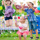 Automatic Bubble Machine Rechargeable for Parties: Portable Bubble Maker with 500ML Large Tank for Celebrations Outdoor Party Weddings Birthdays Family Fun - Perfect for Kids Toddlers (Purple)