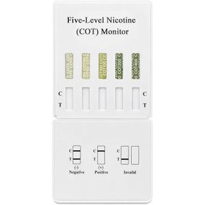 5-Level Nicotine/Cotinine Monitor – Track Nicotine Levels from All Tobacco use.