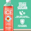 Sparkling Ice, Peach Nectarine Sparkling Water, Zero Sugar Flavored Water, with Vitamins and Antioxidants, Low Calorie Beverage, 17 fl oz Bottles (Pack of 12)