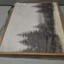 InSimSea Framed Canvas Wall Art Winter Christmas Decor Living Room Pine Tree Forest Decor Nature Landscape Decoration for Bedroom Bathroom Rustic Xmas Holiday Gifts 12x16 Inch