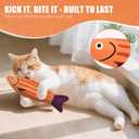 2 x Cat Toys, Catnip Toys for Cats, Soft and Durable with Rattle Sound, Interactive Kitten Toys for Indoor Cats, Cat Chew Toy for All Breeds (3Pack)