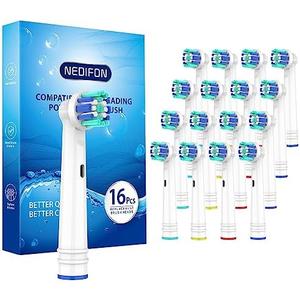 Replacement Toothbrush Heads for Oral B Braun(Individually Packaged),16 Pack Refill Electric Toothbrush Heads Compatible with Oral B 7000/Pro 1000/9600/ 5000/3000/8000 (15 Count)