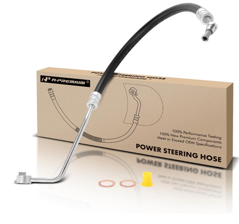 A-Premium Power Steering Pressure Hose Line Assembly Compatible with Suzuki SX4 2007-2013, SX4 Crossover 2012, 2.0L, with Washer, Pump To Rack