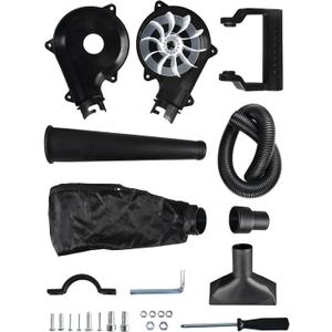 Universal Angle Grinder to Blower Converter Kit - 2-in-1 Blower and Vacuum with Turbo Fan, Easy Install for Dust Removal, Car Cleaning, Leaf Blowing & More