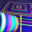 GreyParrot Tape UV Tape Blacklight Reactive, (6 Pack), (6 Colors), 1/2inx16.5ft Per Roll, Fluorescent Cloth Tape, Glow in The Dark Tape Under UV Black Light 