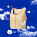 Wonababi Chest Binder Corsets, Sports Trans Binder with Zipper Binder FTM Breast (M)