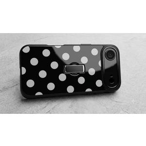 SOKAD for iPhone Air Case with Finger Strap Kickstand, Cute Checkered Checkerboard Phone Case with Finger Hand for Women Men, Slim Full Camera Protection Shockproof Cover, Black & White
