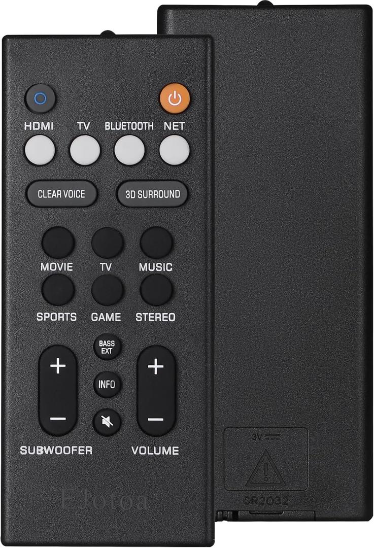 FSR78 Remote Control Replacement Compatible with Yamaha High Fidelity Soundbar System
