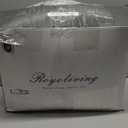 Royoliving Premium Feathers Down Duvet Insert Comforter King Size All Season Medium Warmth White 100% Cotton Cover with Corner Tabs (106x90, 60 oz)