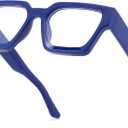 FEISEDY Retro Blue Light Blocking Glasses for Women Men 90s Classic Rectangle Frame Thick Chic Computer Eyeglasses B2383R