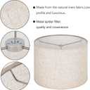 Wellmet Linen Lampshade Requiring Assembly, Set of 2 Drum Lampshades, 18" Top x 18" Bottom x 12" High Replacement Lamp Shades, Fabric Lampshades for Table Lamps Floor Lamps, Metal Spider Fitter